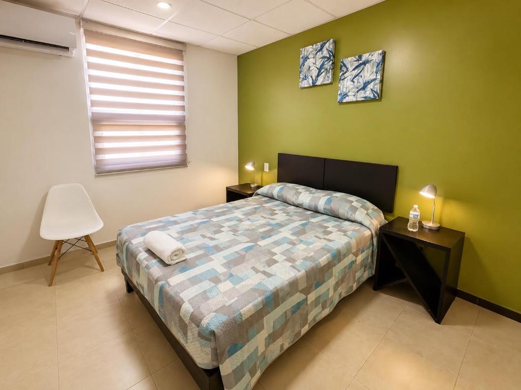 A guest room at Hotel Plazha Express